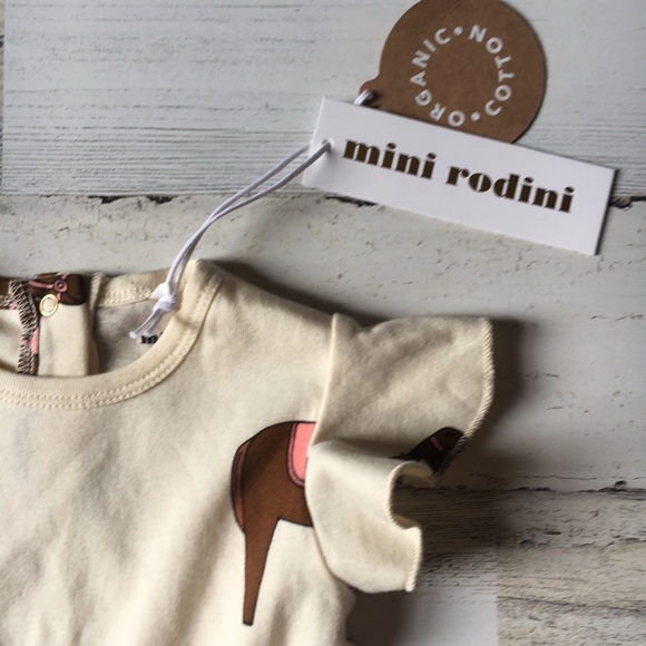 Mini Rodini NWT horses dress 4-9 Months - Picture 3 of 4
